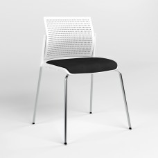 Стілець на рамі REWIND PLAST PLUS COMBI WHITE 4L (BOX-1) ZT-25 (Чорний) (NWS-129127)