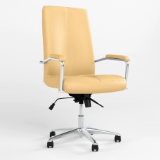 Кресло поворотное GRAND STEEL CHROME ANYFIX AL68 ECO-01 (Бежевый) (NWS-126148)