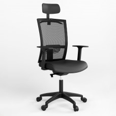Крісло поворотне STILO R HR SFB PL64 OH-5 ECO-30 (Чорний) (NWS-126918)