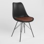 Стул на раме ASTI BLACK 4A (BOX-2) K02 ECO-21 (Темно-коричневый) (NWS-132347)