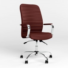 Кресло поворотное BRUNO (COMFORT+ANYFIX) P ECO-28 (Бордовый) (NWS-125321)