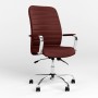 Кресло поворотное BRUNO (COMFORT+ANYFIX) P ECO-28 (Бордовый) (NWS-125321)
