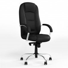 Кресло поворотное MODUS STEEL CHROME (COMFORT) ECO-30 (Черный) (NWS-126481)