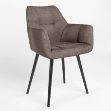Стілець на рамі DASTER HN BLACK (BOX-1) LN PL-05 (Світло-коричневий) (NWS-121175)