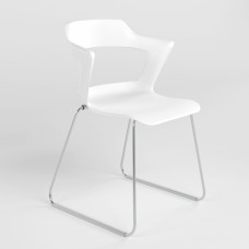 Стілець на рамі ZENITH PLAST WHITE CFS (BOX) K-01 (Білий) (NWS-129955)