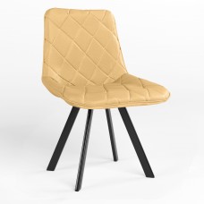 Стул на раме NICOLE 4L BLACK (BOX-1) LN ECO-01 (Бежевый) (NWS-122138)