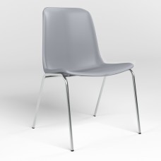 Стілець на рамі BESTA NS CHROME (BOX-2) BS-PEARL-GREY (Перлинно-сірий) (NWS-127389)