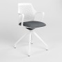 Крісло поворотне GEMINA WHITE SWG PL68W-4S CSE-13 (Темно-сірий) (NWS-132517)