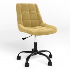 Стул поворотный NICOLE GTS (J) MB61 SQR SORO-40 (Желто-горчичный) (NWS-122049)