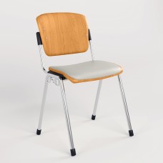 Стілець на рамі ERA WOOD CHROME PLUS COMBI LINK V-1 (Білий) M (NWS-127550)