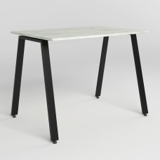 Стіл BADEN BLACK (18) 1000х680 Мармур Білий (NWS-130400)