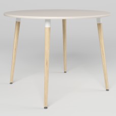 Стіл MODERN WOOD WHITE BEIGE (19) D1000 4L WHITE/Бук ЛАК 1.018 (NWS-131440)