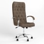 Крісло поворотне CUBA STEEL CHROME ANYFIX CHR68 Micro-B (Коричневий) (NWS-125535)