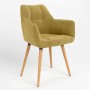 Стул на раме DASTER WOOD BLACK (BOX-1) LN SORO-40 (Желто-горчичный) (NWS-121265)