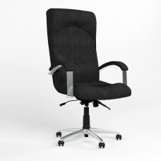Кресло поворотное GERMES STEEL CHROME (ANYFIX) Micro-A (Черный) (NWS-126075)