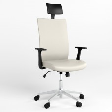 Кресло поворотное AIR R NET HR LUM CHROME SL AL70 ECO-50 (белый) (NWS-125156)
