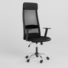 Крісло поворотне FRANK GTR TILT (WS-122) CHR68 P OH-5 ECO-30 (Чорний) (NWS-123757)