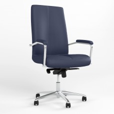 Кресло поворотное GRAND STEEL CHROME MPD AL68 ECO-22 (Синий) (NWS-126157)