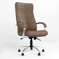 Кресло поворотное ORION STEEL CHROME (COMFORT+ANYFIX) Micro-B (коричневый) (NWS-126620)