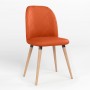 Стул на раме MILANA WOOD BLACK (BOX-1) RMB ECO-72 (Оранжевый) (NWS-128692)