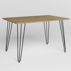 Стіл ALLER BLACK (18)-1200х800х750 Дуб кам'яний/Чорний (NWS-122723)