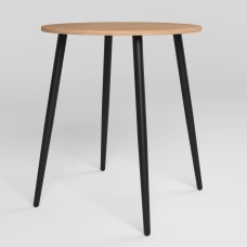 Стол MODERN LITE BLACK (18) D700х750 4L Бук (NWS-131281)