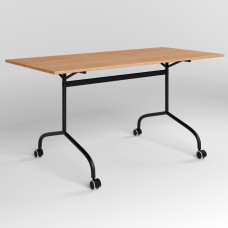 Стол RUNN BLACK (18) 1500х700 Бук (NWS-131641)