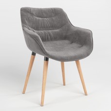 Стілець на рамі VENSAN WOOD BLACK (BOX) SORO-93 (Сірий) (NWS-129644)