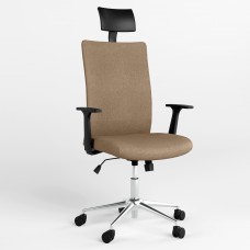 Кресло поворотное AIR R NET HR LUM CHROME SL CHR64 ZT-11 (Бежевый) (NWS-125166)