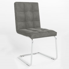 Стілець на рамі RALPH CF CHROME (BOX-2) PUMA-03 (Світло-сірий) (NWS-129096)