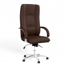 Крісло поворотне STAR STEEL CHROME TILT AL68 LE-K (Каштан) (NWS-126846)