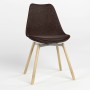 Стул на раме ASTI ALU SOFT WOOD (BOX-1) PL-06 (Темно-коричневый) (NWS-127237)