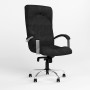 Кресло поворотное GERMES STEEL CHROME (COMFORT) Micro-A (Черный) (NWS-126078)