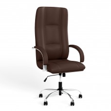 Крісло поворотне STAR STEEL CHROME TILT CHR68 LE-K (Каштан) (NWS-126849)