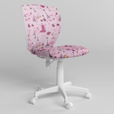 Кресло поворотное ORLY GTS FREESTYLE WHITE P OD-06/CM-04 (Розовый) (NWS-124401)