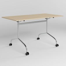 Стол RUNN CHROME (18) 1400х700 Береза ​​полярная (NWS-131602)