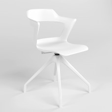 Стілець на рамі ZENITH PLAST WHITE PL68W-4S (BOX) K-01 (Білий) (NWS-129965)