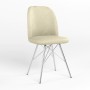 Стул на раме MILANA 4LX CHROME (BOX-1) LN ECO-07 (Светло-бежевый) (NWS-128836)