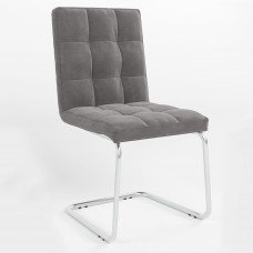 Стілець на рамі RALPH CF CHROME (BOX-2) SORO-93 (Сірий) (NWS-129106)