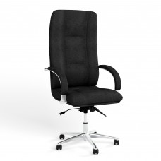 Крісло поворотне STAR STEEL CHROME ANYFIX AL68 Micro-A (Чорний) (NWS-126817)