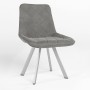 Стул на раме NICOLE 4L ALU (BOX-1) SQR PUMA-03 (Светло-серый) (NWS-121778)