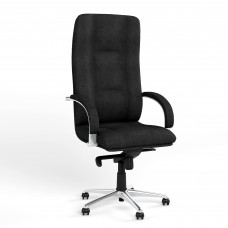 Крісло поворотне STAR STEEL CHROME Micro-A (Чорний) (NWS-126818)