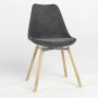 Стул на раме ASTI ALU SOFT WOOD (BOX-3) PUMA-15 (Темно-пепельный) (NWS-127249)