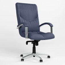 Кресло поворотное GERMES STEEL CHROME LB P ECO-22 (Синий) (NWS-126021)