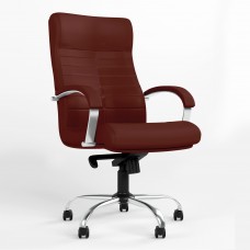 Кресло поворотное ORION STEEL LB CHROME (COMFORT) ECO-28 (Бордовый) (NWS-126633)
