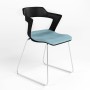 Стілець на рамі ZENITH PLAST PLUS COMBI BLACK CFS (BOX) CSE-20 (Блакитний) (NWS-132552)