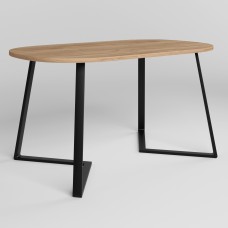 Стол FRIDAY BLACK (25) EL 1380х800 Дуб золотой (NWS-130943)