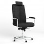 Кресло поворотное GRAND HR STEEL CHROME MPD AL68 C-11 (Черный) (NWS-126185)