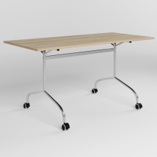 Стол RUNN CHROME (18) 1500х700 Бук артизан (NWS-131653)