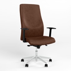 Крісло поворотне SOLO R STEEL ST AL70 P ECO-21 (Темно-коричневий) (NWS-126936)